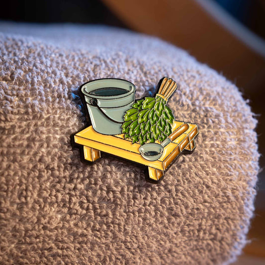 Sauna Time Pin