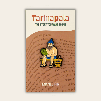 Sauna Man Pin