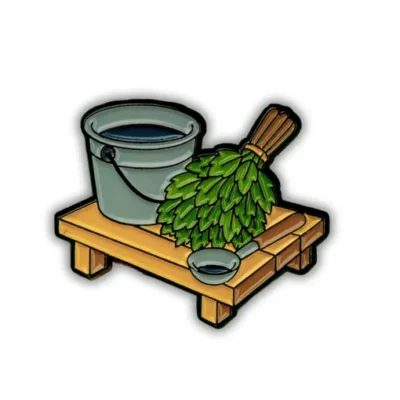 Sauna Time Pin