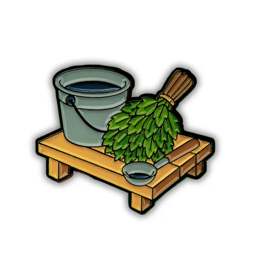 Sauna Time Pin
